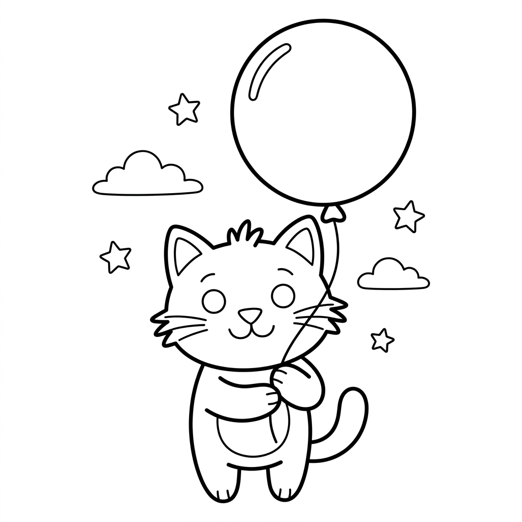Kat met Ballon