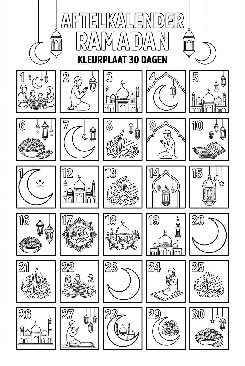 Calendrier du Ramadan