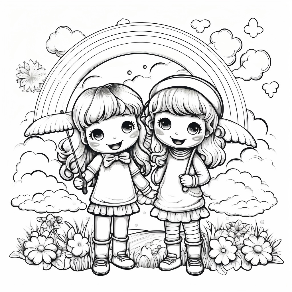 Meilleures amies arc-en-ciel