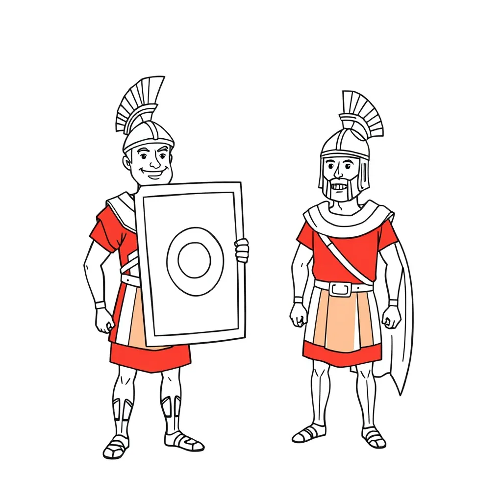 Historische Soldaten der römischen Antikenarmee