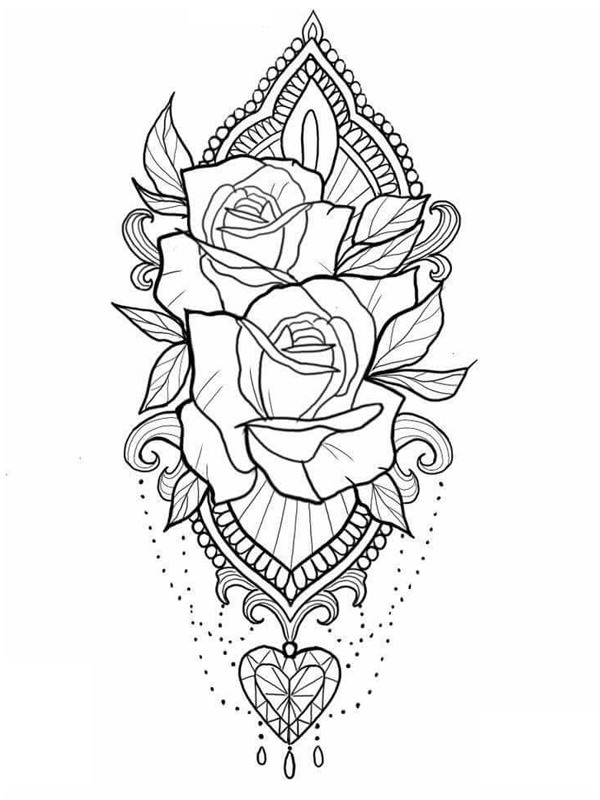 Rose tatovering