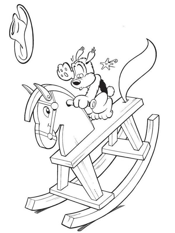 Samson on rocking horse