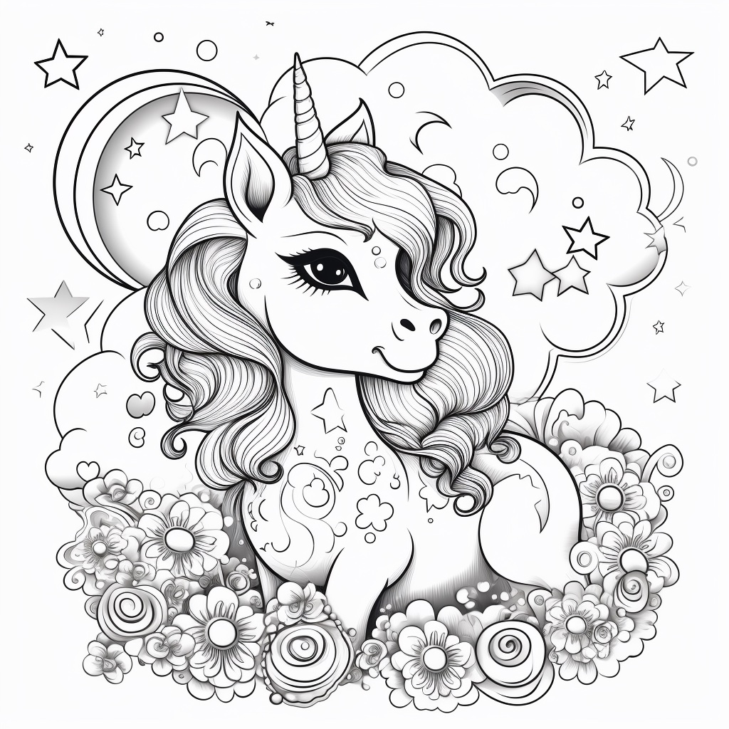 Søde enhjørning stjerner