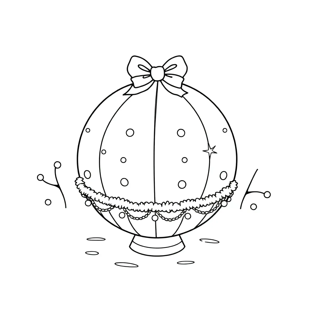 Schattige Kerstbal Feestdagen Kerst Decoratie Rood