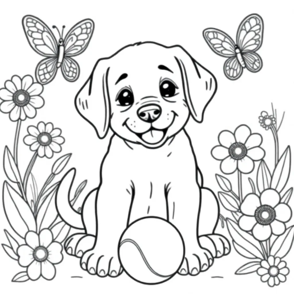 Söpö labradorinpentu