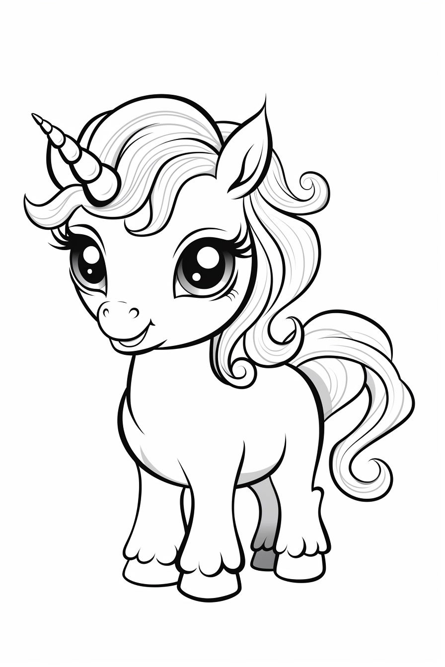 Sød simpel enhjørning