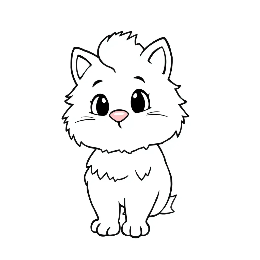 Sød tegning barnlig munter kreativ