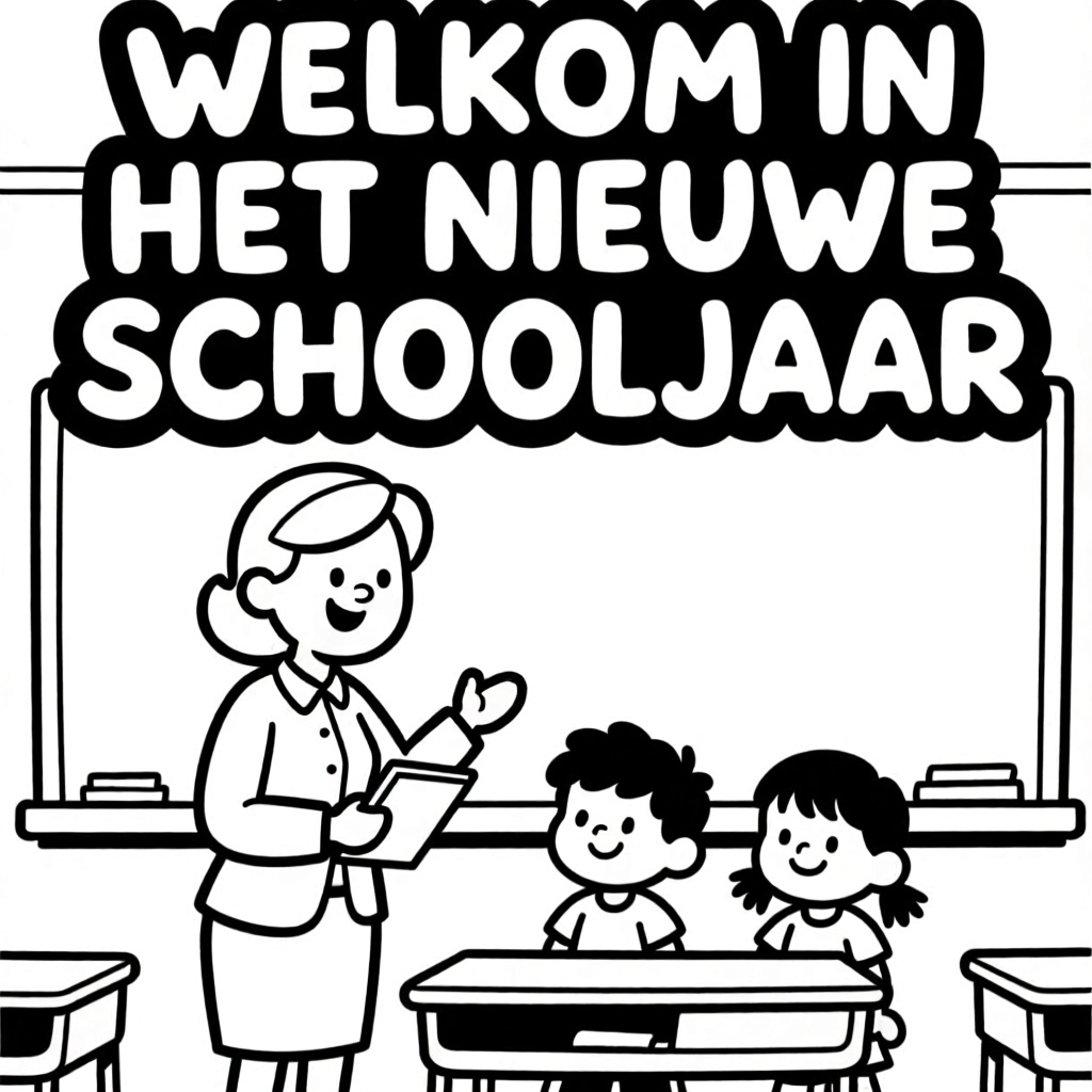 Schoolklas met kinderen