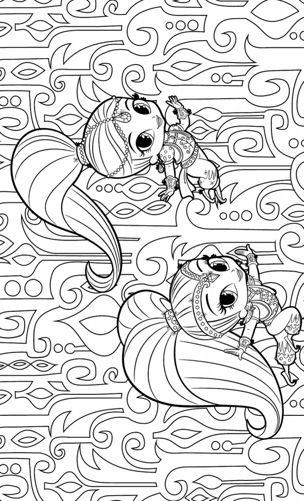 Anteprima dell'ultima pagina da colorare nel tema Luccichio e splendore