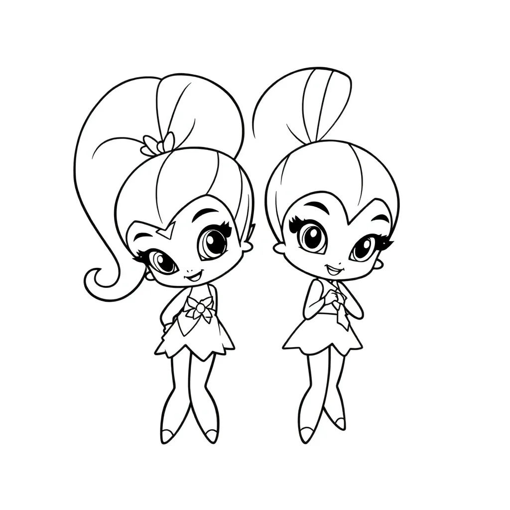 Shimmer Shine Magical Girls Cartoon-Abenteuer