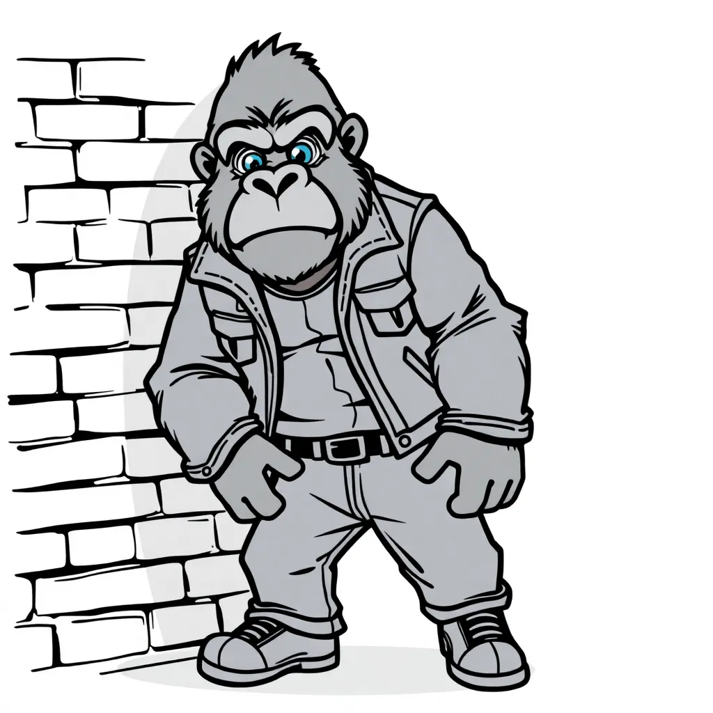 Sing gorilla cartoon
