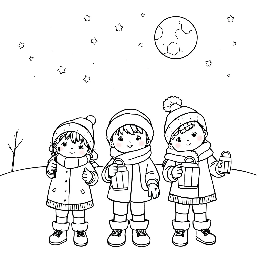 Sint Maarten Herbst-Kinderlaternen gemütlich