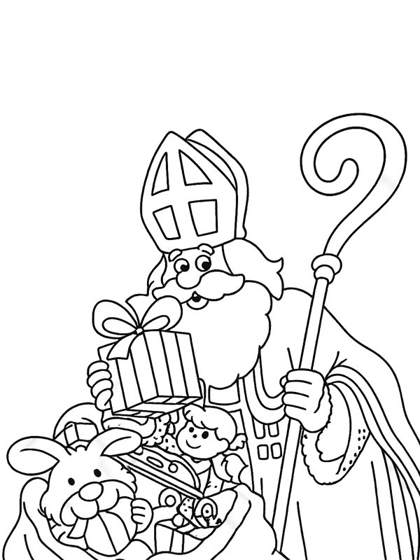 Sinterklaas præsenterer