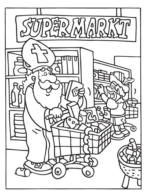 Sinterklaas i supermarkedet