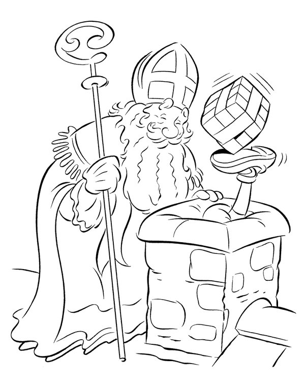 Sinterklaas Piet Skorsten