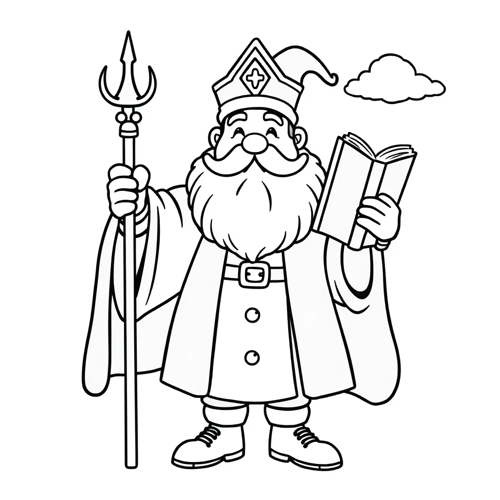 Sinterklaasjournaal Mijter Staf Boek Wolken