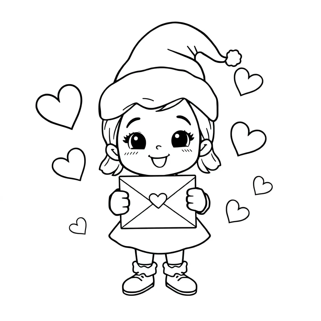 Sinterklaasjournaal Vrolijk Karakter Hartjes Sinterklaas Mijter Cartoonachtig