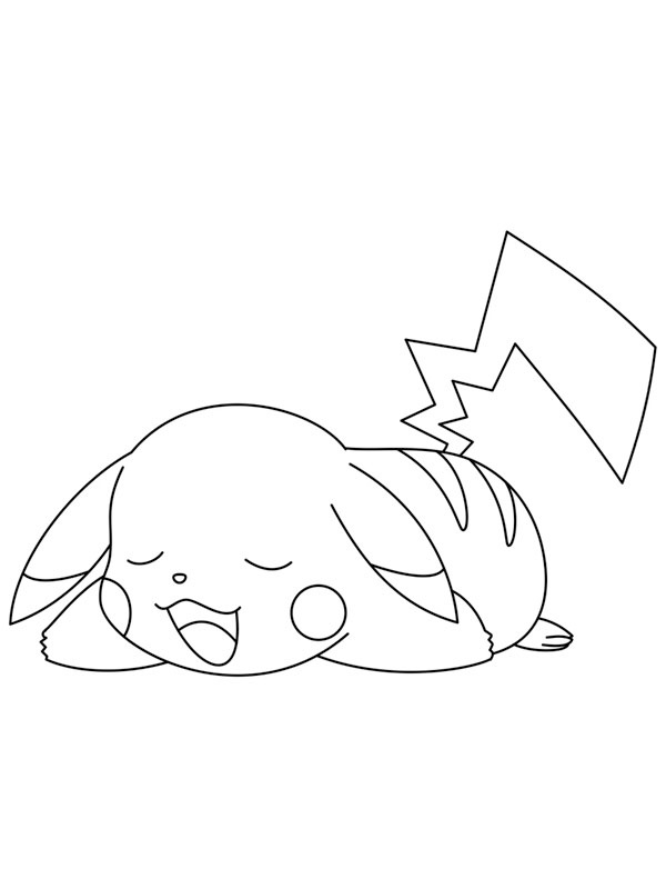 Uśpiony Pikachu