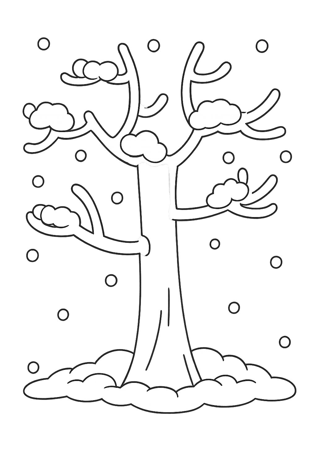 Albero di neve