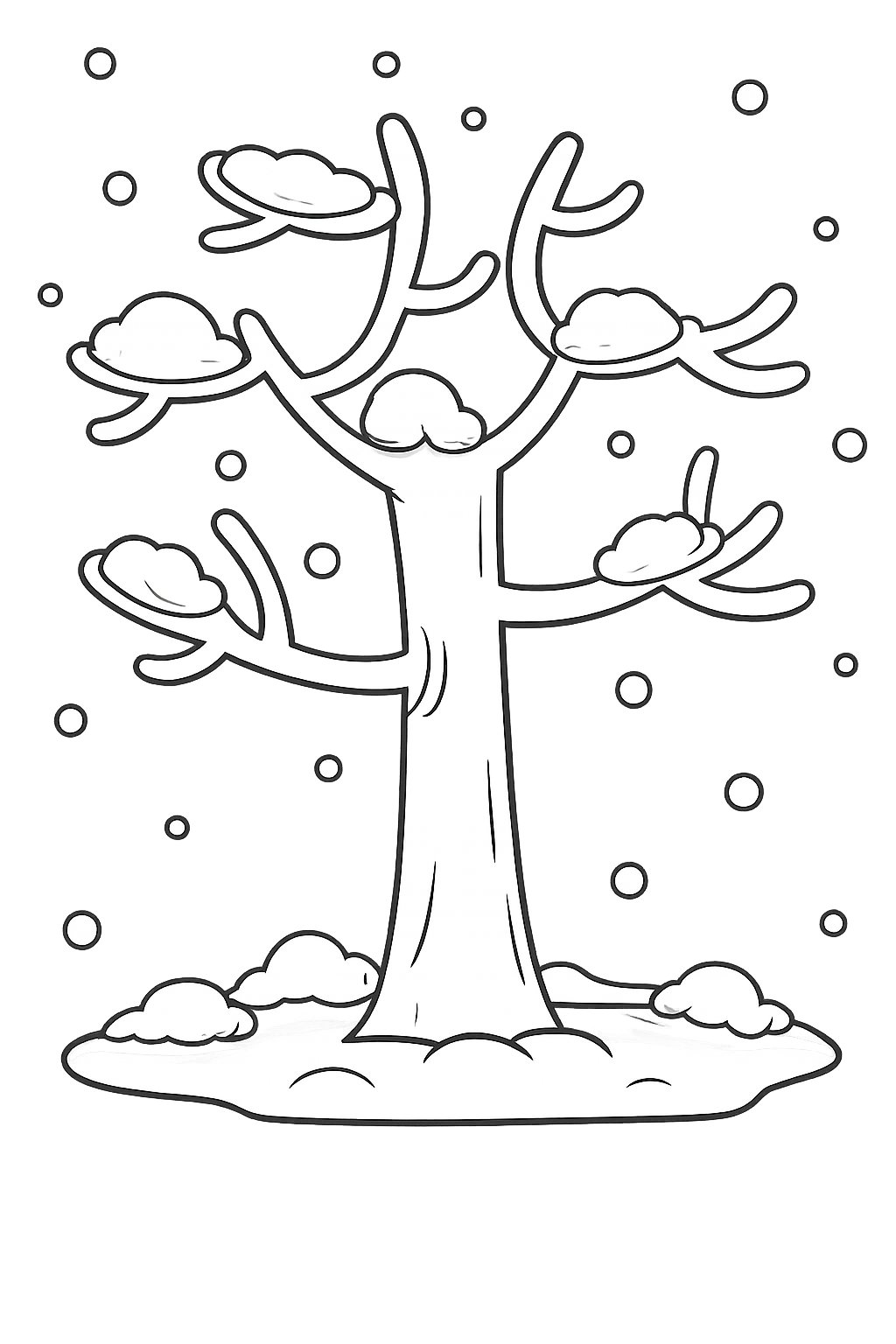 Albero di neve