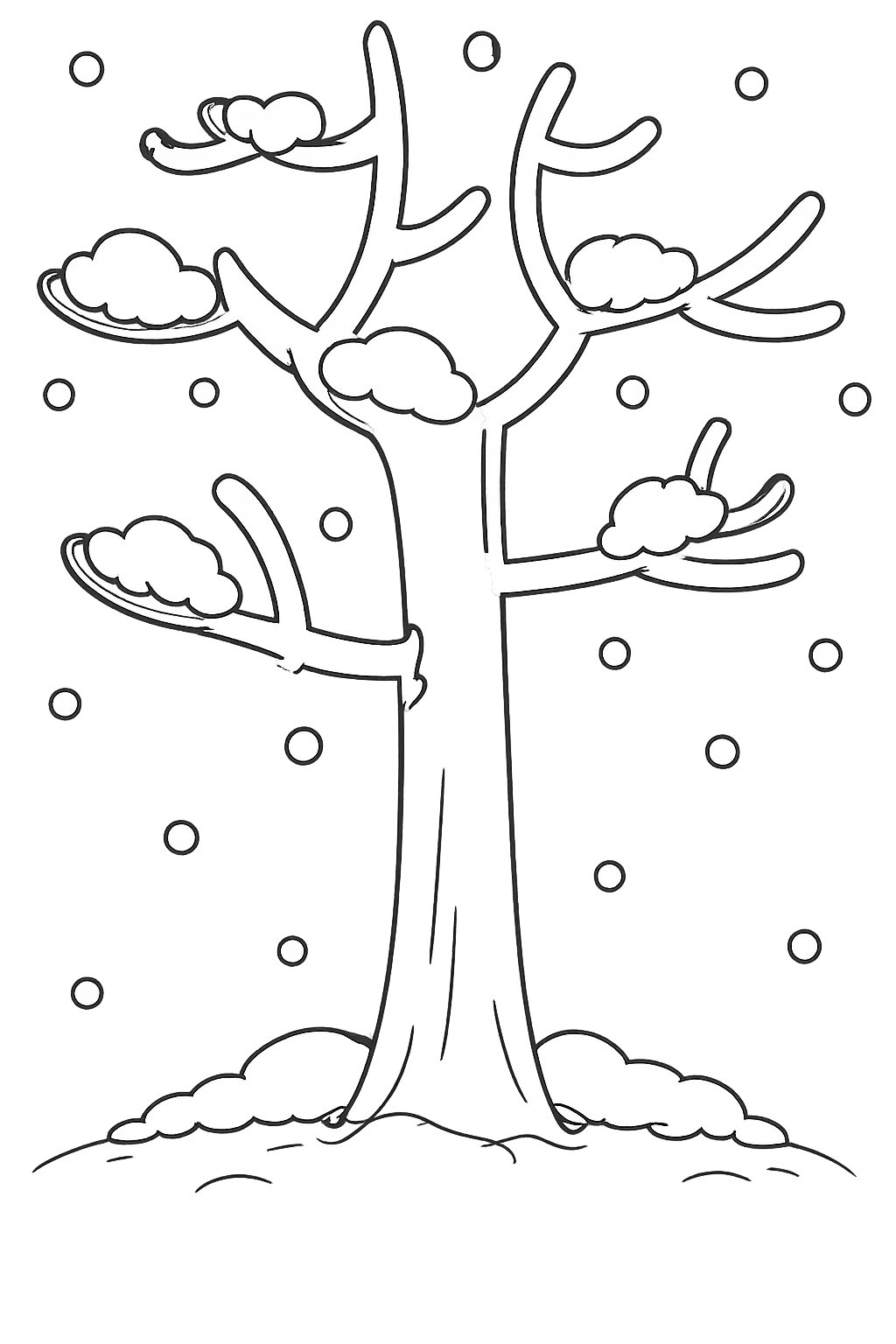 Albero di neve