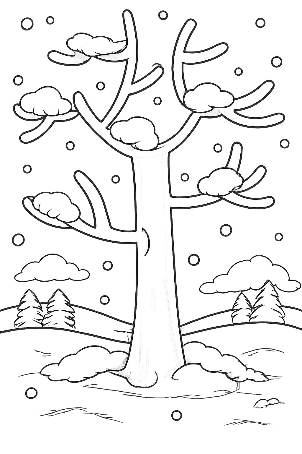 Albero di neve