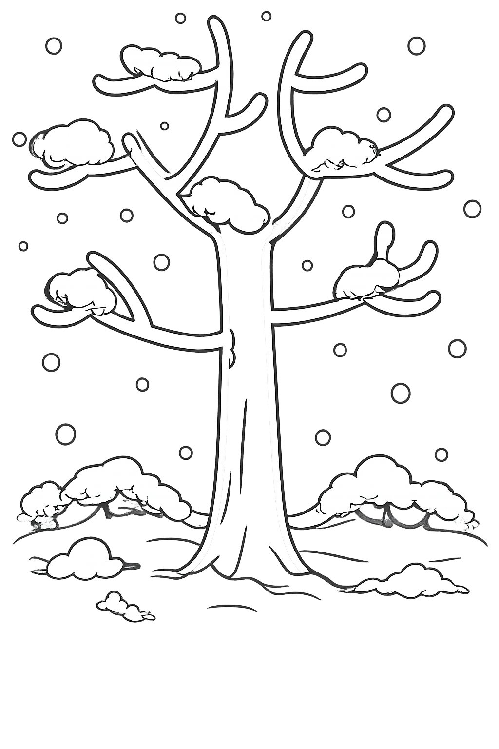 Albero di neve