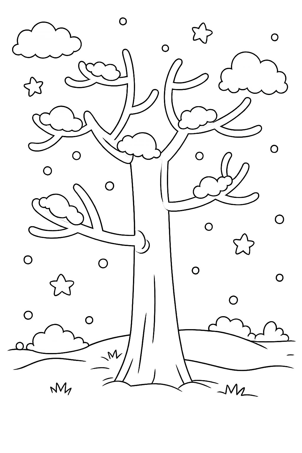 Albero di neve