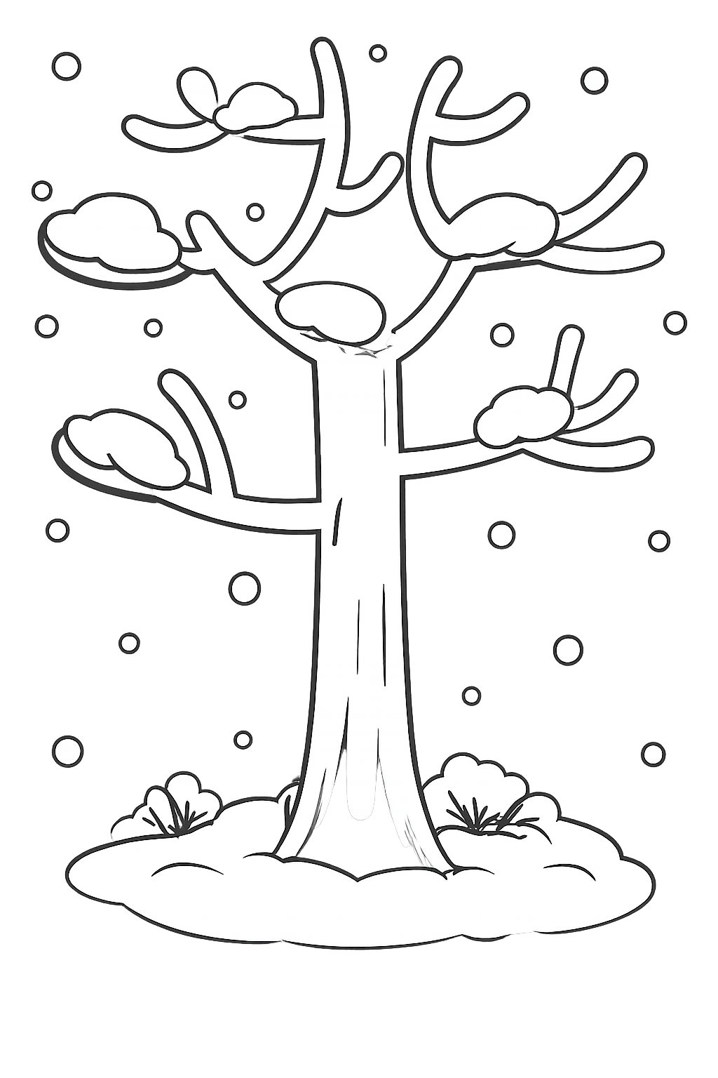 Albero di neve