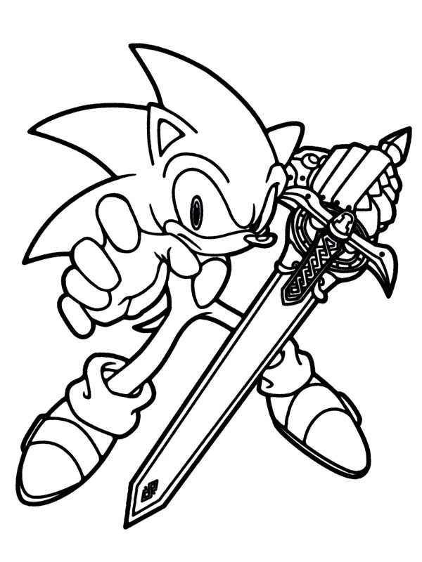 Sonic avec épée caliburn