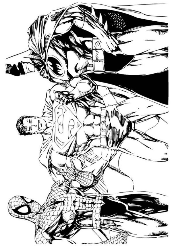 Spider-Man Superman e Batman