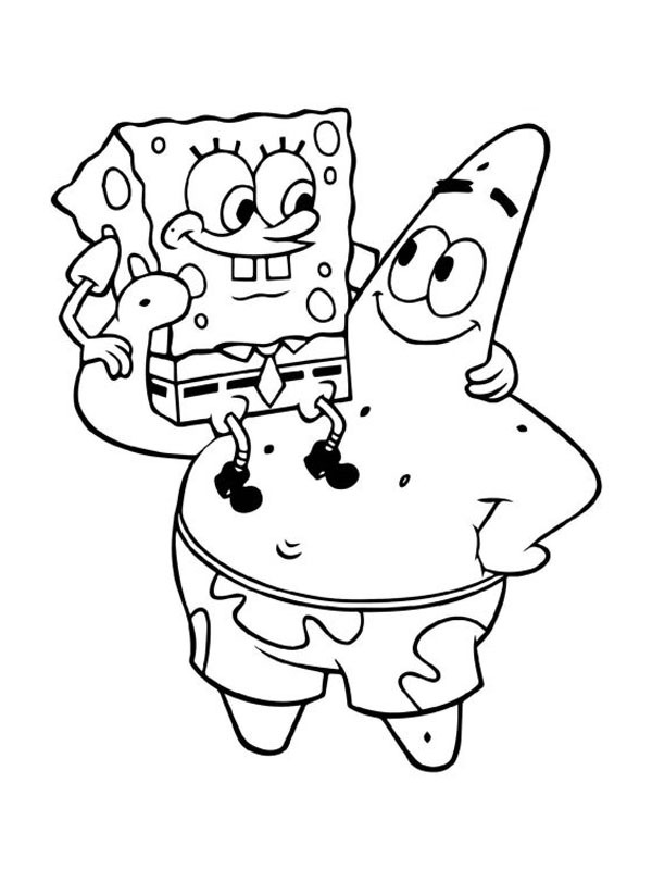Svampebob på Patricks skuldre