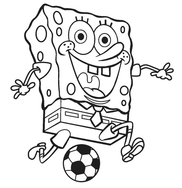 SvampeBob spiller fodbold