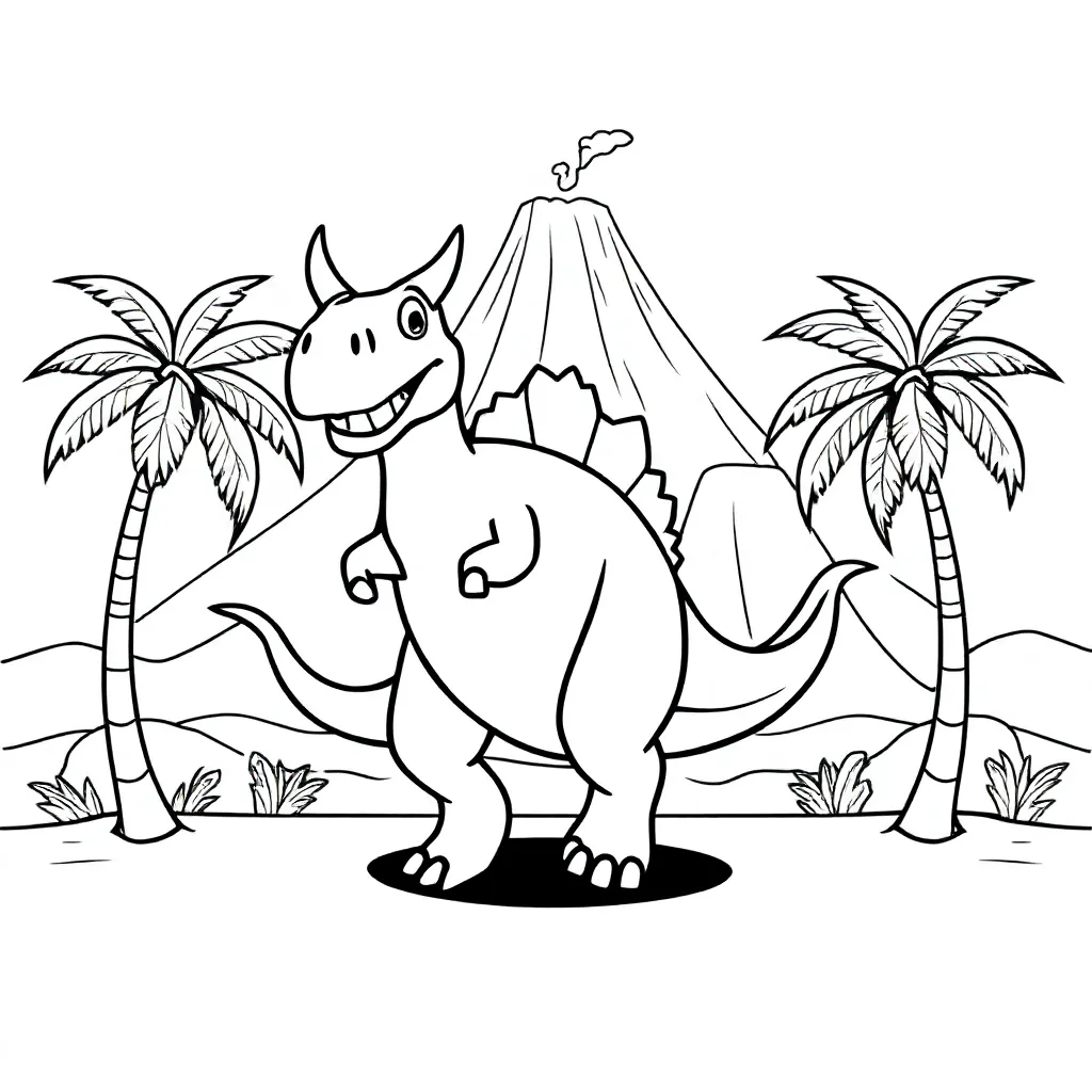 Stampfender Carnotaurus