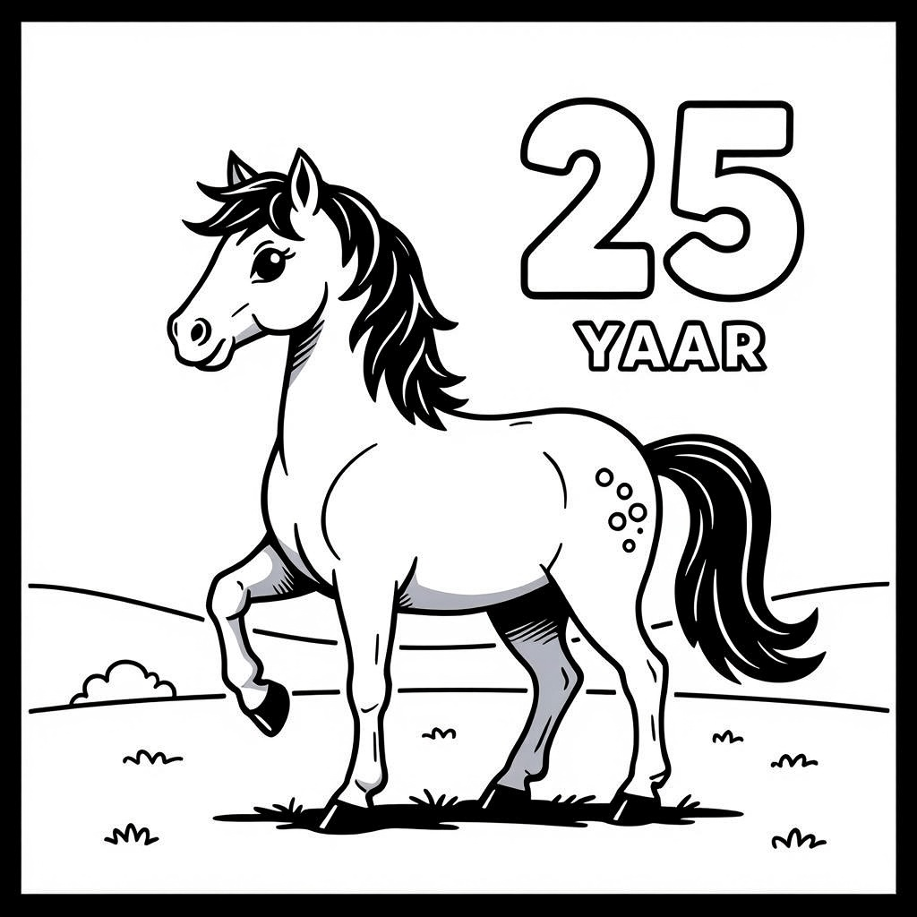 Rearing up horse in the meadow