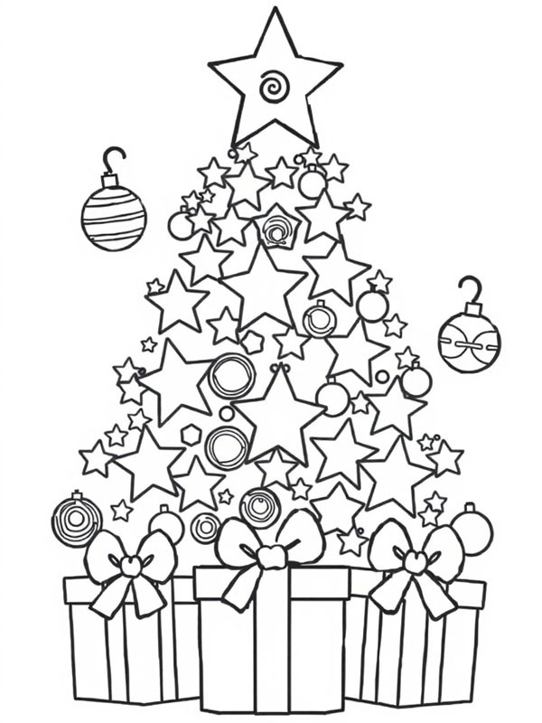 Albero di Natale stellato