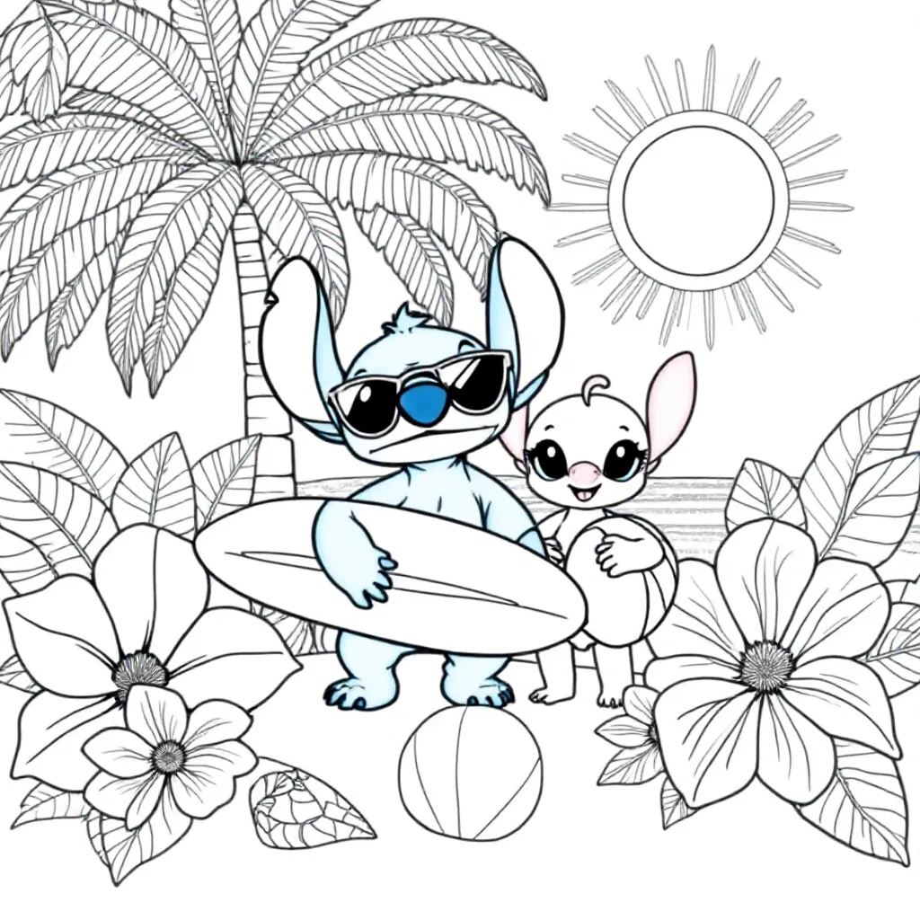 Stitch and Angel Summer