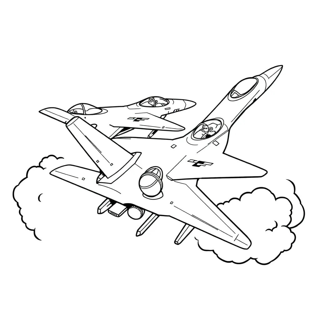 Dynamisches Abenteuer der Kampfjet-Piloten-Luftfahrt