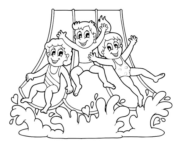 Summer Kids Waterslide
