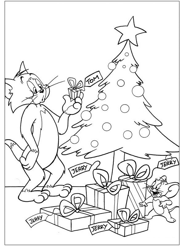 Tom e Jerry all'albero di Natale
