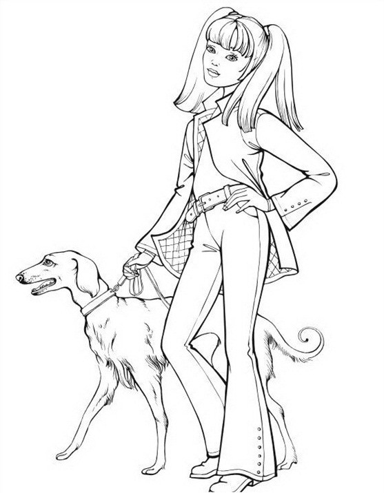 TOPModel koiran kanssa