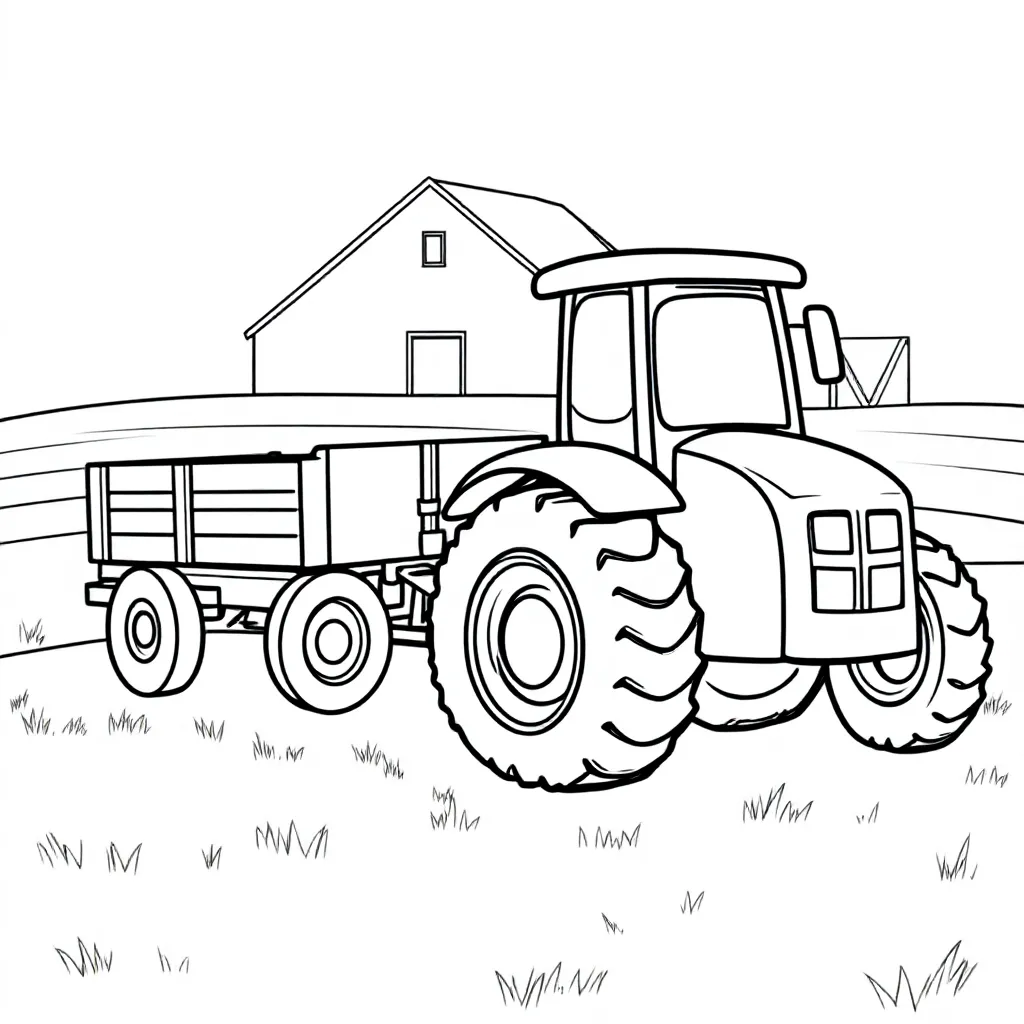 Ciągnik z wywrotką