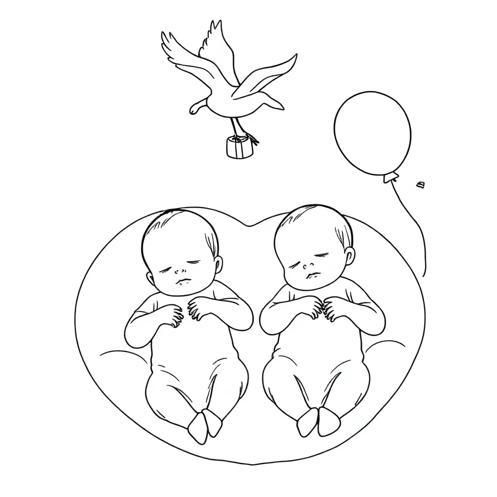 Frères jumeaux nés