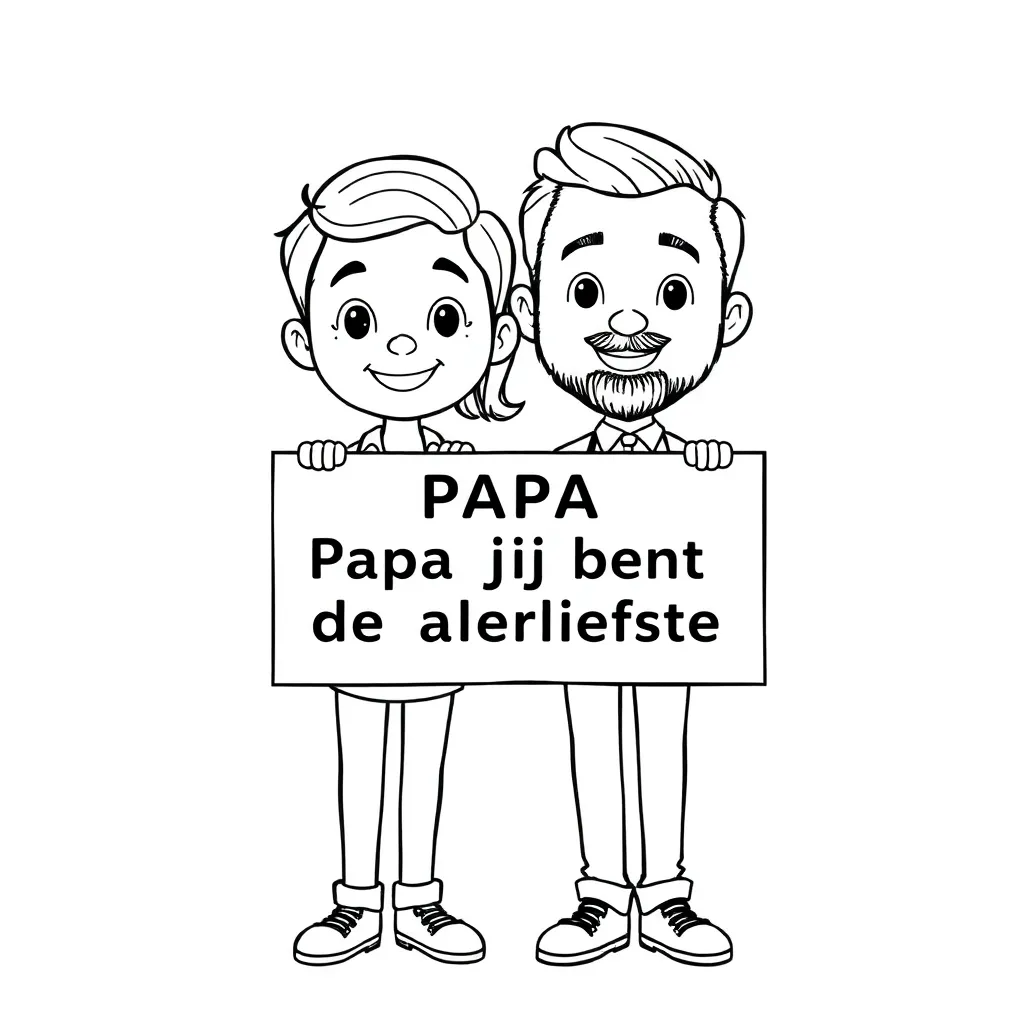 Vaderdag Gezin Verrassing Liefde Creatief