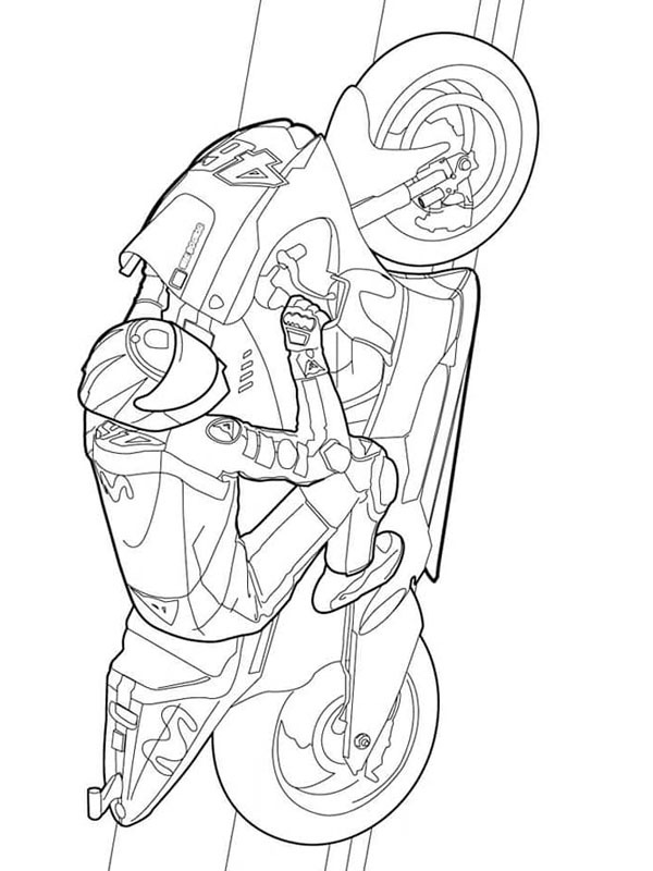 Valentino Rossi på motor