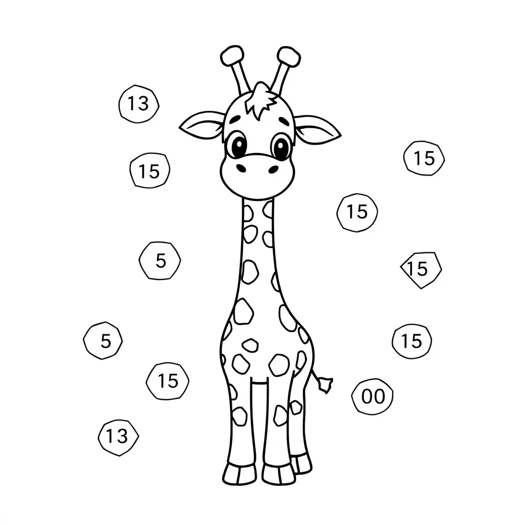 Relier les points Numéros Dessin Éducatif