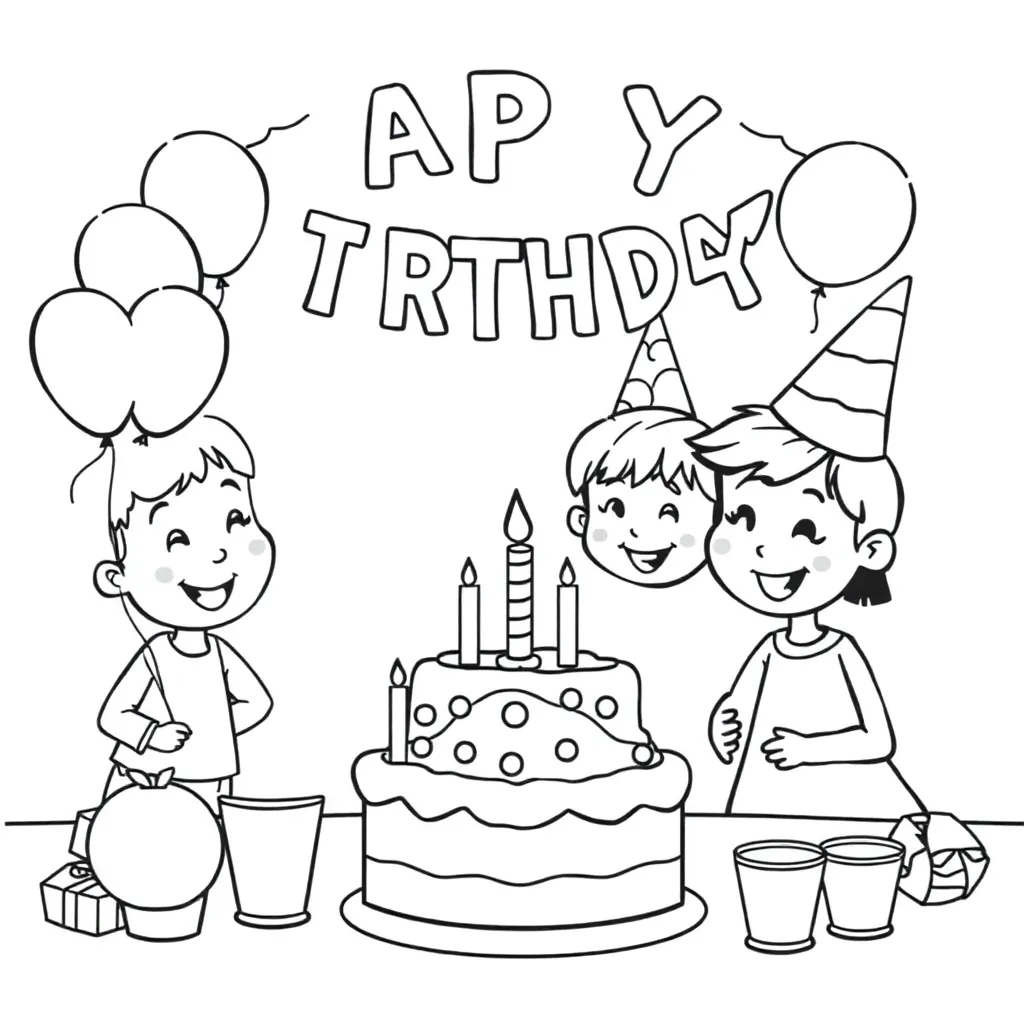 Syntymäpäiväjuhlien lasten kakkuseppeleitä