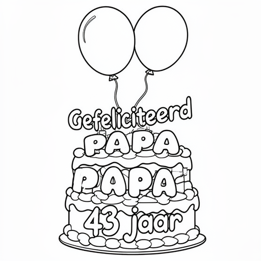 Födelsedagstårta ballonger