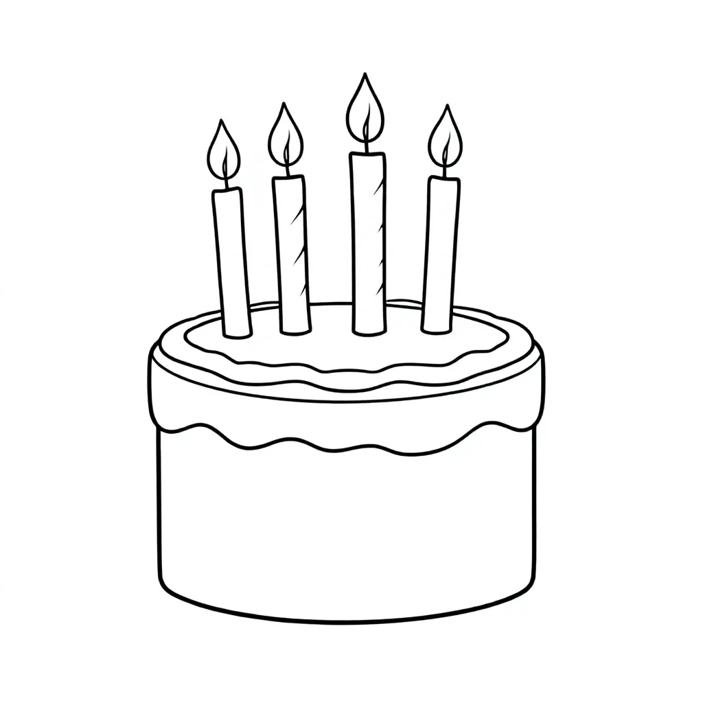 Födelsedagstårta Barn 4 år