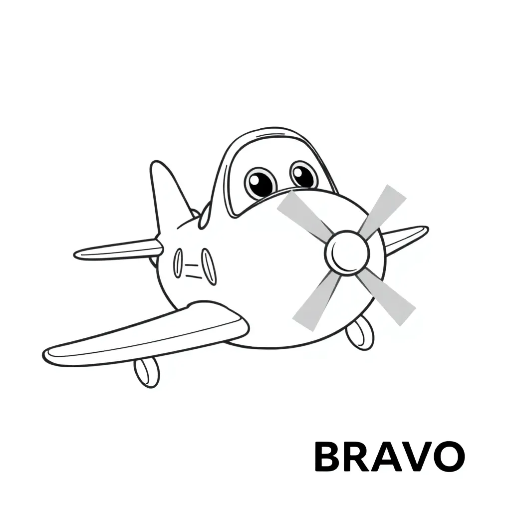 Flugzeugabenteuer Bravo Fröhliche Kinder